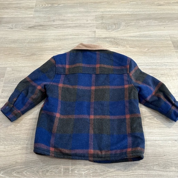 Cotton on kids blue plaid shacket size 3-4 - Picture 6 of 6